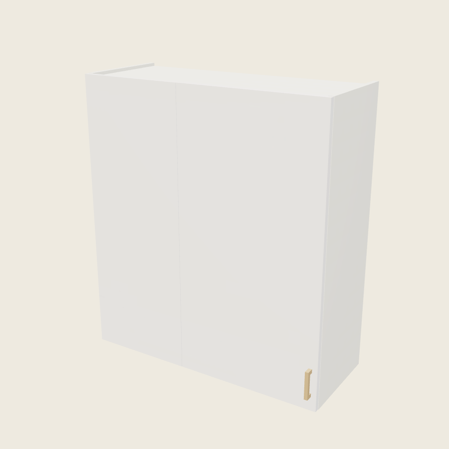 Palermo Gloss White Wall Blind Corner Cabinet - WBC36/3940 — 2020 catalog rendering; left-hand arrangement shown; finish and installed options are illustrative