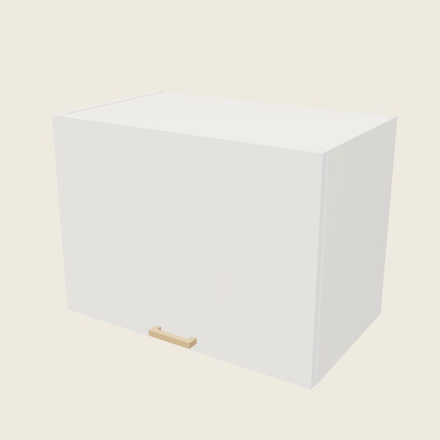 Palermo Gloss White Blum Aventos Flip Up Door Wall Cabinet - WFD2418-BLUM — 2020 catalog rendering; finish and installed options are illustrative