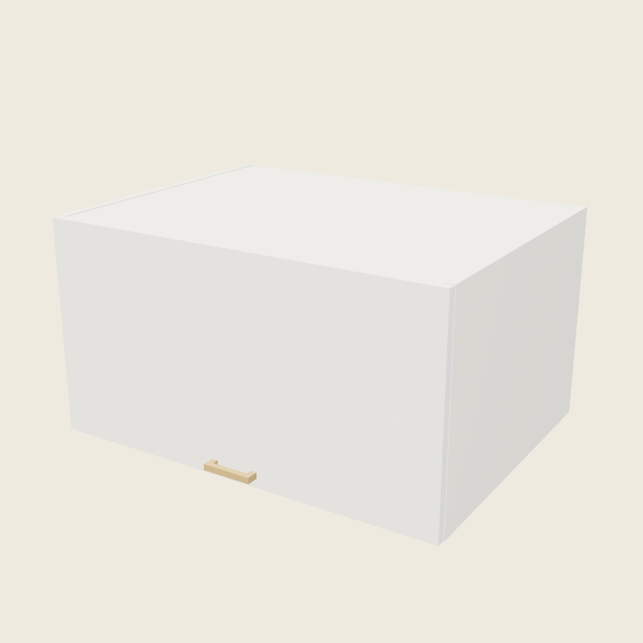 Palermo Gloss White Blum Aventos Flip Up Door Wall Cabinet - WFD331824-BLUM — 2020 catalog rendering; finish and installed options are illustrative