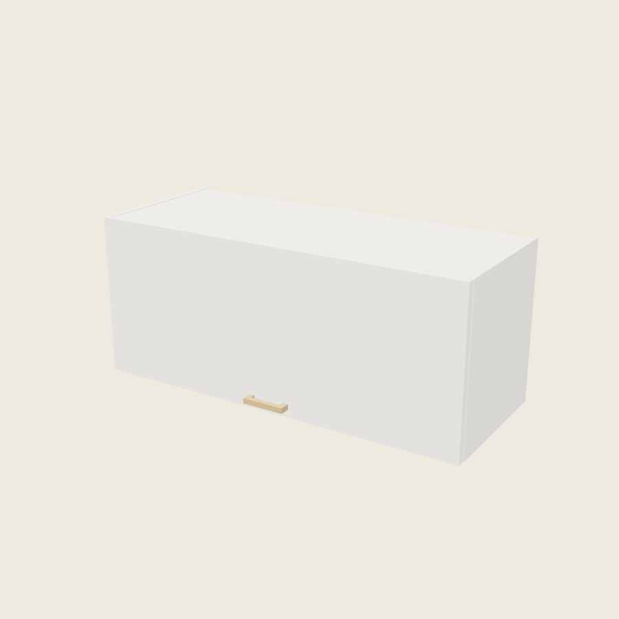 Palermo Gloss White Blum Aventos Flip Up Door Wall Cabinet - WFD3615-BLUM — 2020 catalog rendering; finish and installed options are illustrative