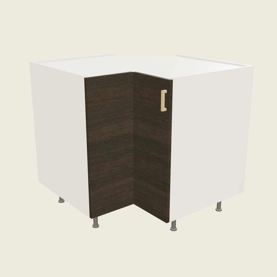 Torino Dark Wood Base Easy Reach Cabinet - BER36 — 2020 catalog rendering; left-hand arrangement shown; finish and installed options are illustrative