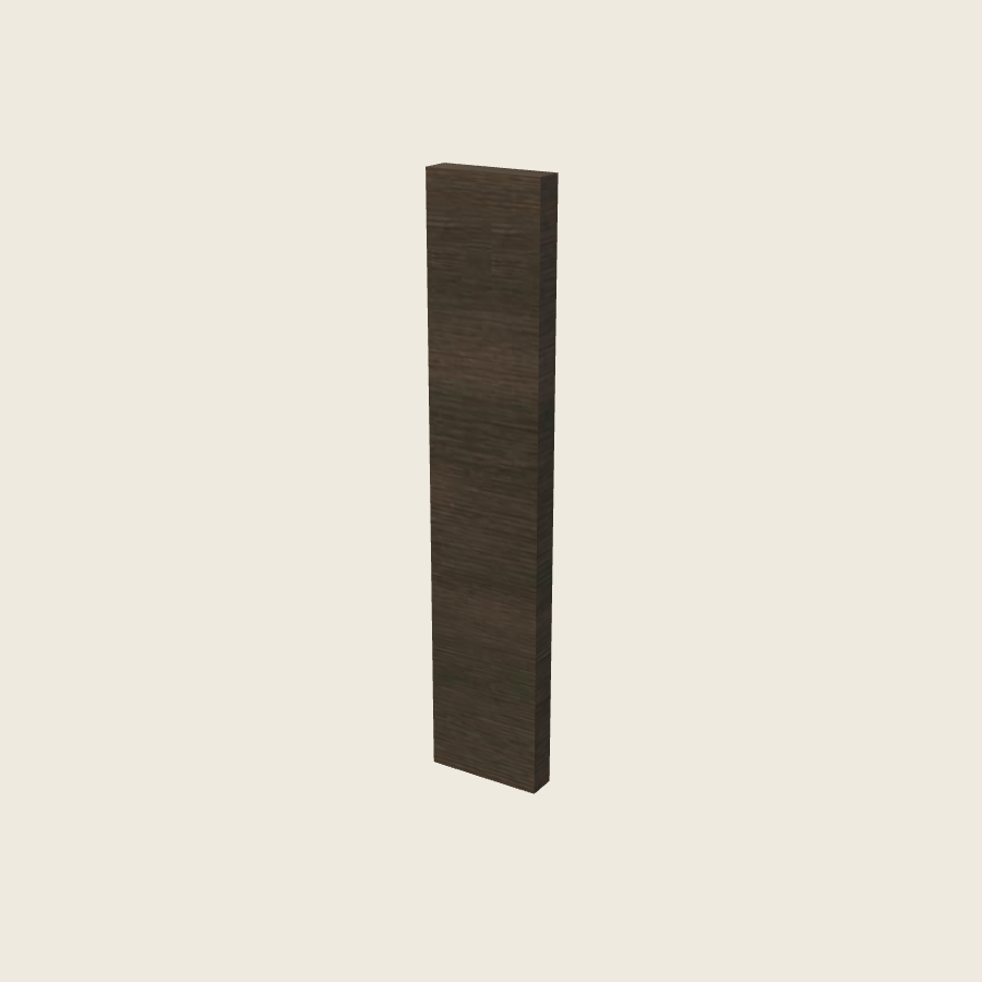 Torino Dark Wood Filler Overlay with Backer - OF630 — 2020 catalog rendering; finish and installed options are illustrative
