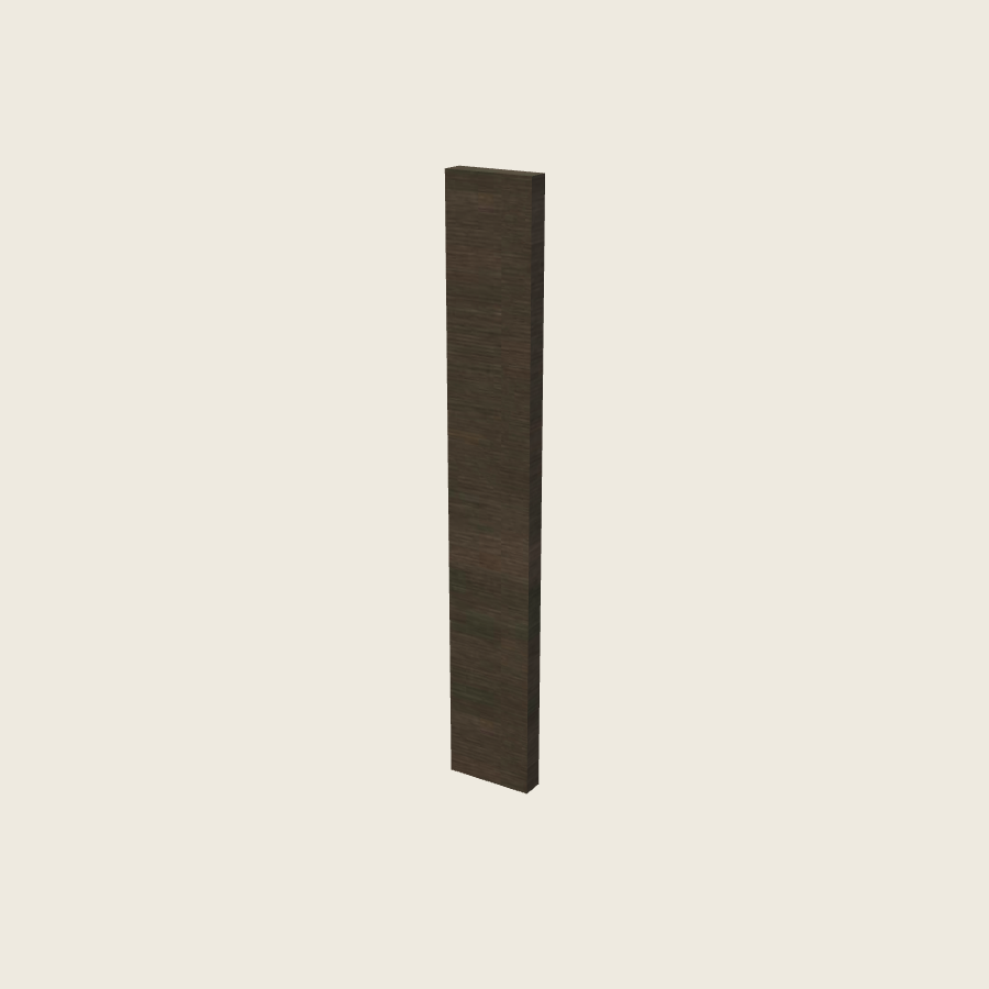Torino Dark Wood Filler Overlay with Backer - OF640 — 2020 catalog rendering; finish and installed options are illustrative