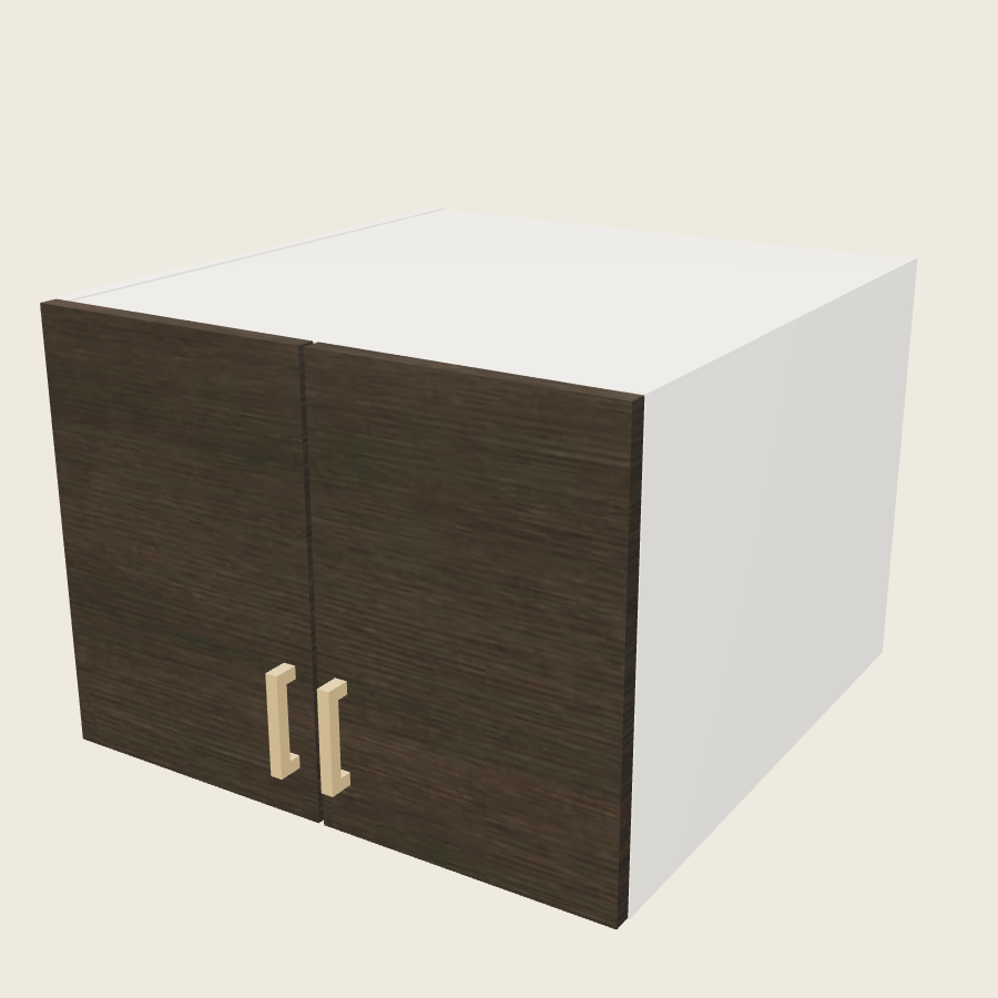 Torino Dark Wood Double Door Wall Cabinet - W241824 — 2020 catalog rendering; finish and installed options are illustrative
