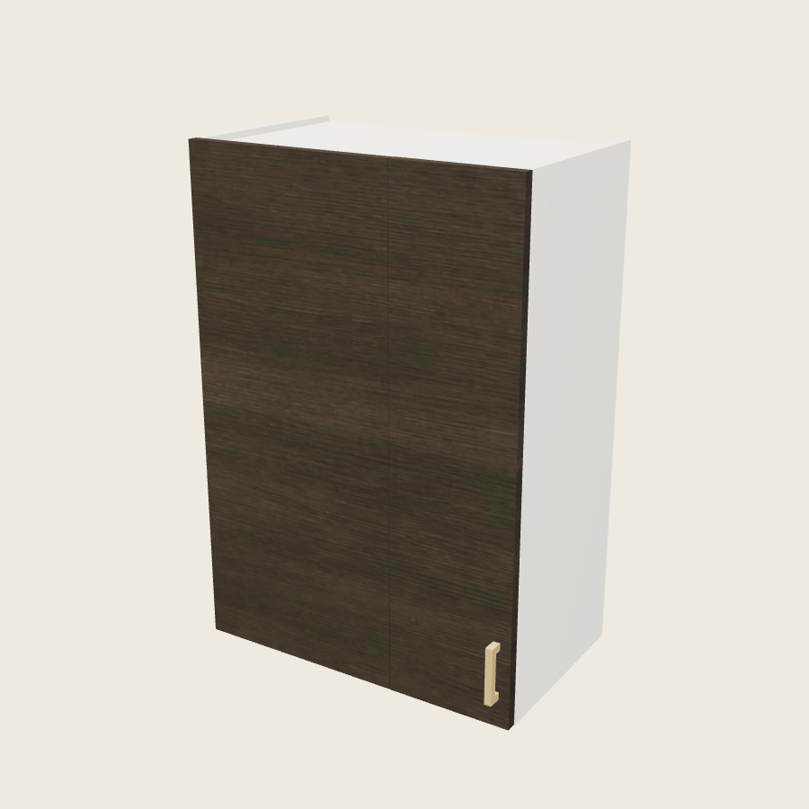 Torino Dark Wood Wall Blind Corner Cabinet - WBC24/2735 — 2020 catalog rendering; left-hand arrangement shown; finish and installed options are illustrative