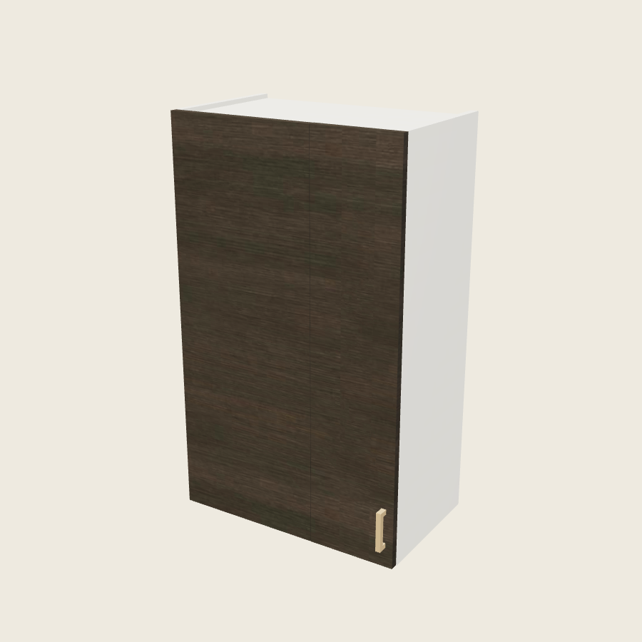 Torino Dark Wood Wall Blind Corner Cabinet - WBC24/2740 — 2020 catalog rendering; left-hand arrangement shown; finish and installed options are illustrative