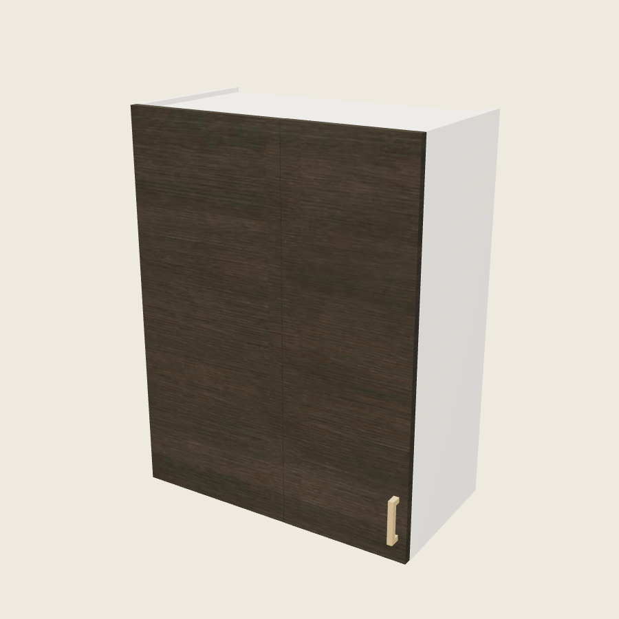Torino Dark Wood Wall Blind Corner Cabinet - WBC27/3035 — 2020 catalog rendering; left-hand arrangement shown; finish and installed options are illustrative