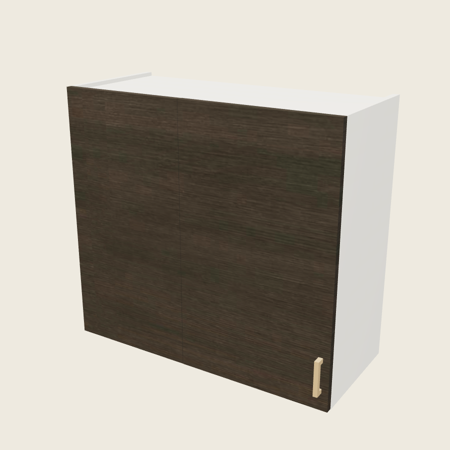 Torino Dark Wood Wall Blind Corner Cabinet - WBC33/3630 — 2020 catalog rendering; left-hand arrangement shown; finish and installed options are illustrative