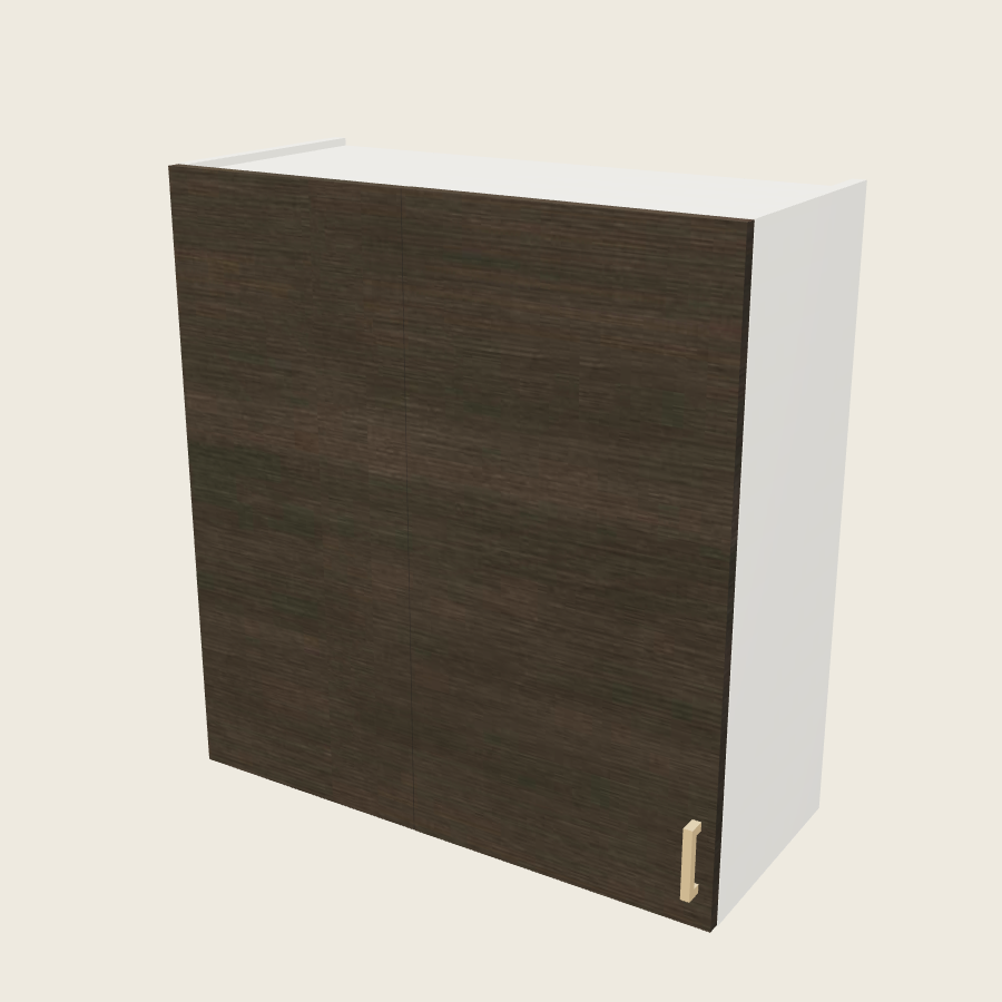 Torino Dark Wood Wall Blind Corner Cabinet - WBC33/3635 — 2020 catalog rendering; left-hand arrangement shown; finish and installed options are illustrative