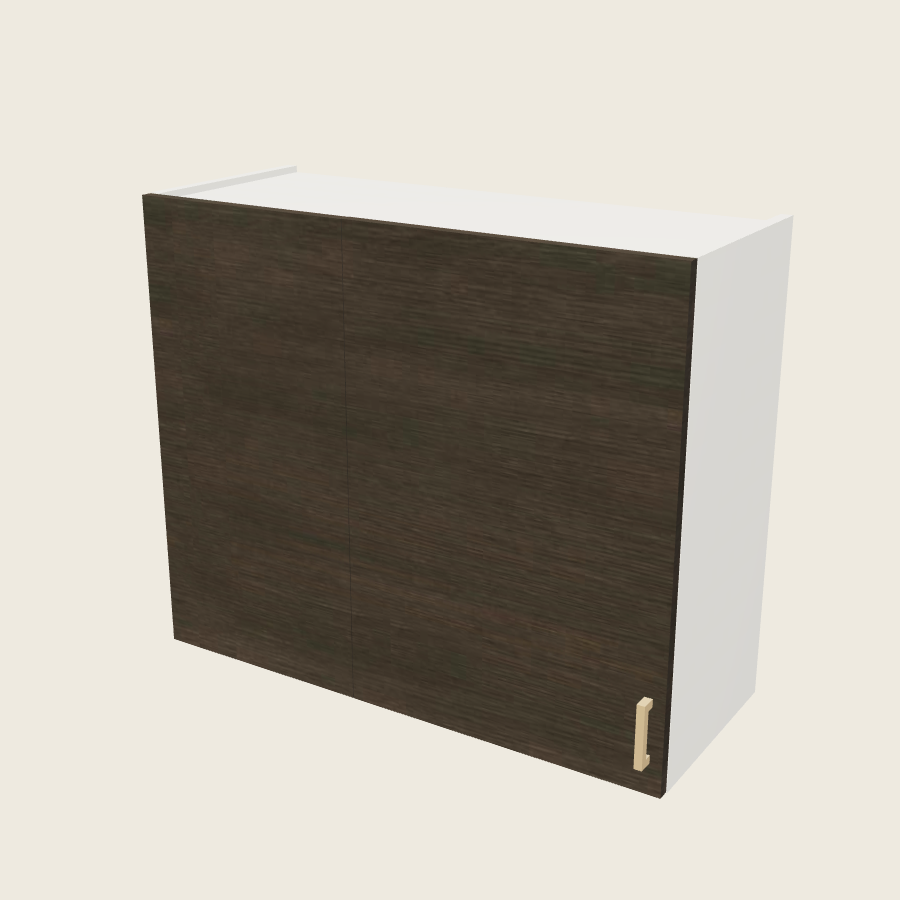 Torino Dark Wood Wall Blind Corner Cabinet - WBC36/3930 — 2020 catalog rendering; left-hand arrangement shown; finish and installed options are illustrative