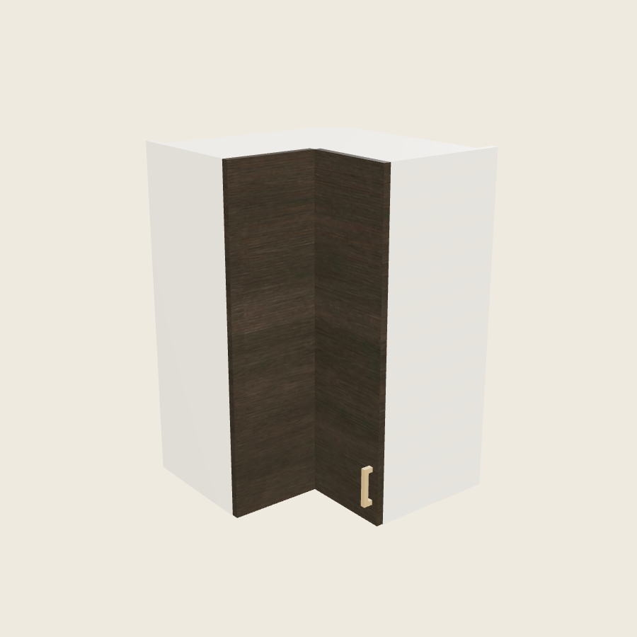 Torino Dark Wood Wall Easy Reach Cabinet - WER2435 — 2020 catalog rendering; left-hand arrangement shown; finish and installed options are illustrative