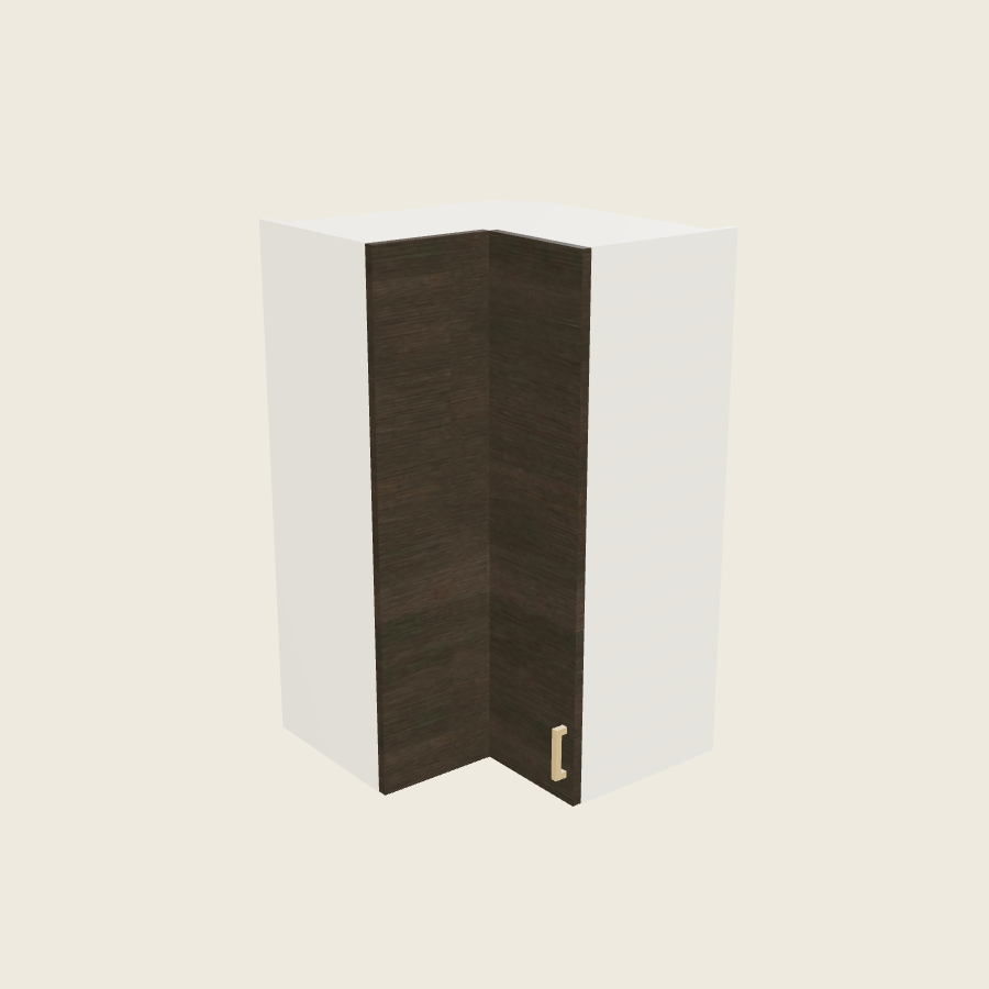 Torino Dark Wood Wall Easy Reach Cabinet - WER2440 — 2020 catalog rendering; left-hand arrangement shown; finish and installed options are illustrative