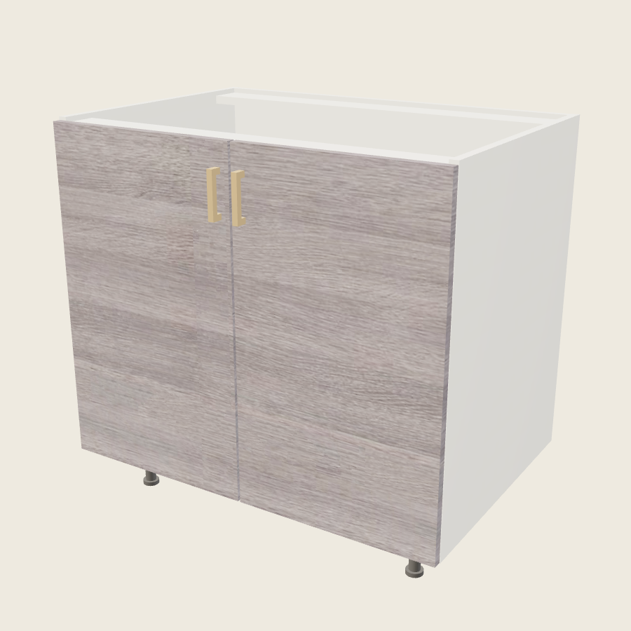 Torino Gray Wood Full Height Two Door Base - B36FH — 2020 catalog rendering; finish and installed options are illustrative