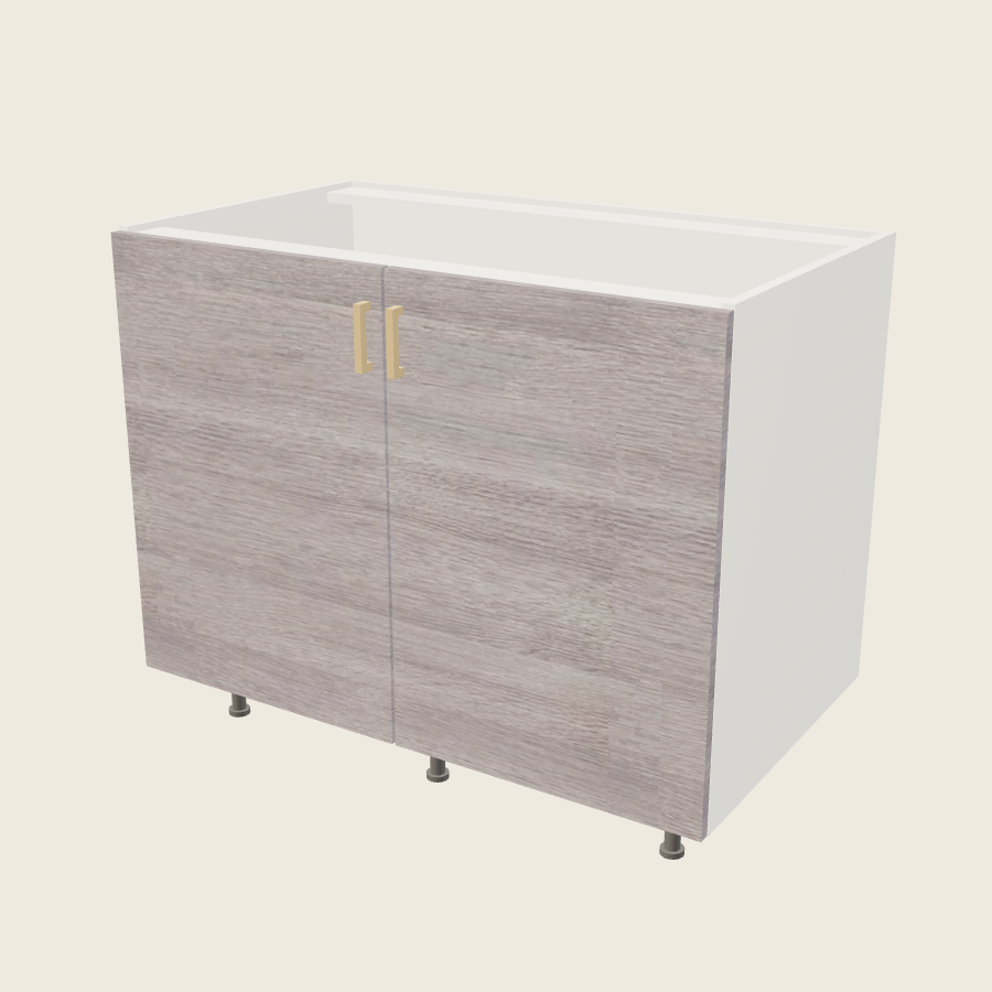 Torino Gray Wood Full Height Two Door Base - B42FH — 2020 catalog rendering; finish and installed options are illustrative
