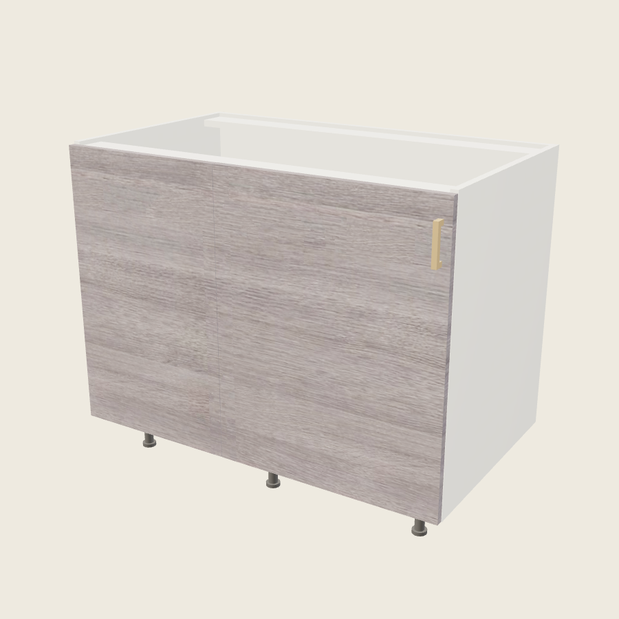 Torino Gray Wood Single Door Blind Base Corner Cabinet - BBC49/52SFH — 2020 catalog rendering; left-hand arrangement shown; finish and installed options are illustrative