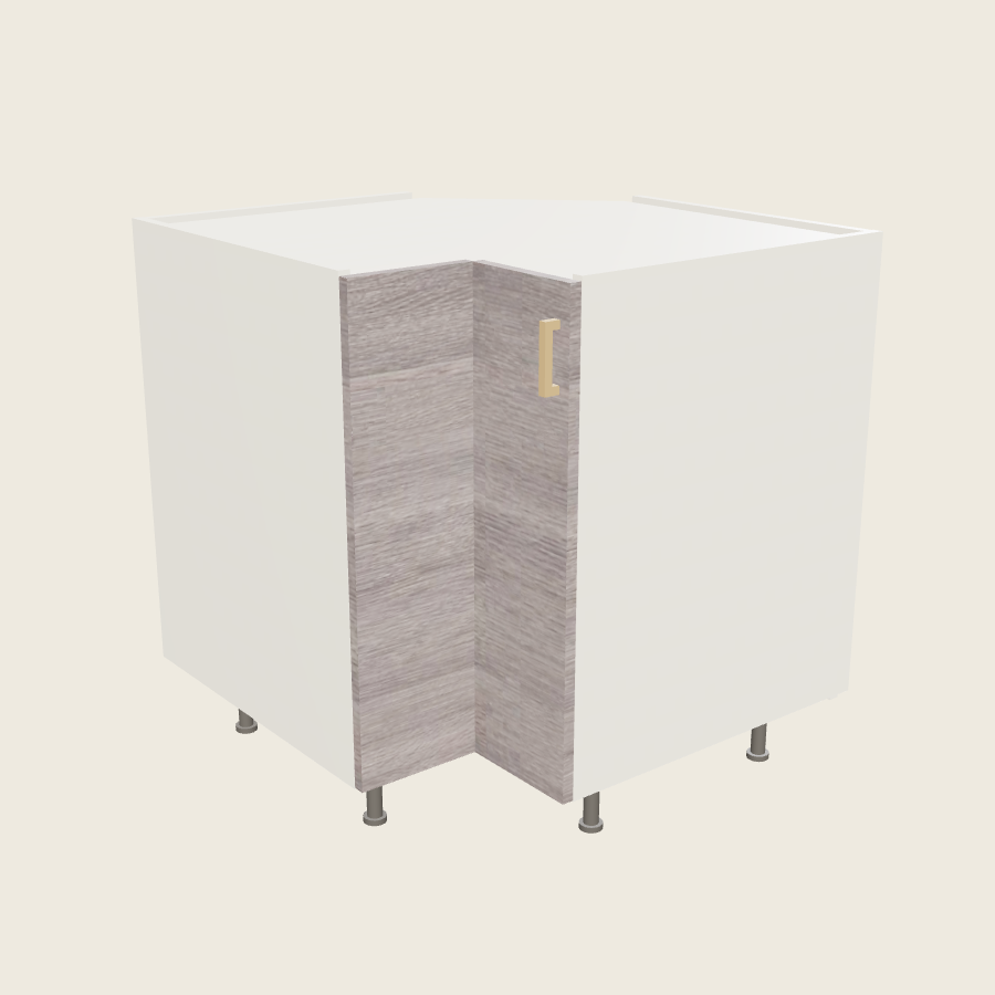 Torino Gray Wood Base Easy Reach Cabinet - BER33 — 2020 catalog rendering; left-hand arrangement shown; finish and installed options are illustrative