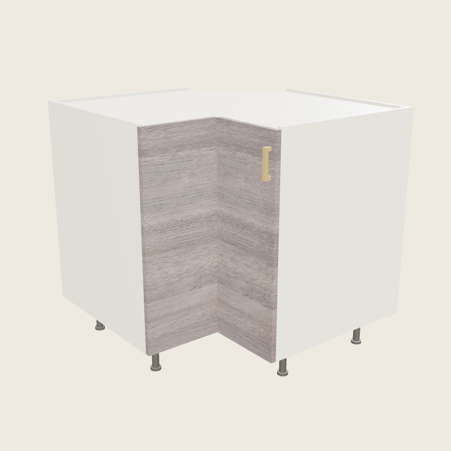 Torino Gray Wood Base Easy Reach Cabinet - BER36 — 2020 catalog rendering; left-hand arrangement shown; finish and installed options are illustrative