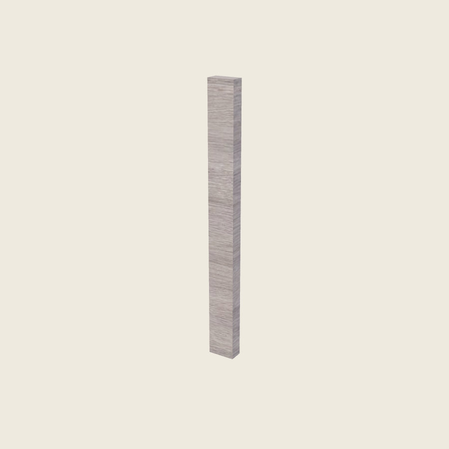 Torino Gray Wood Filler Overlay with Backer - OF330 — 2020 catalog rendering; finish and installed options are illustrative