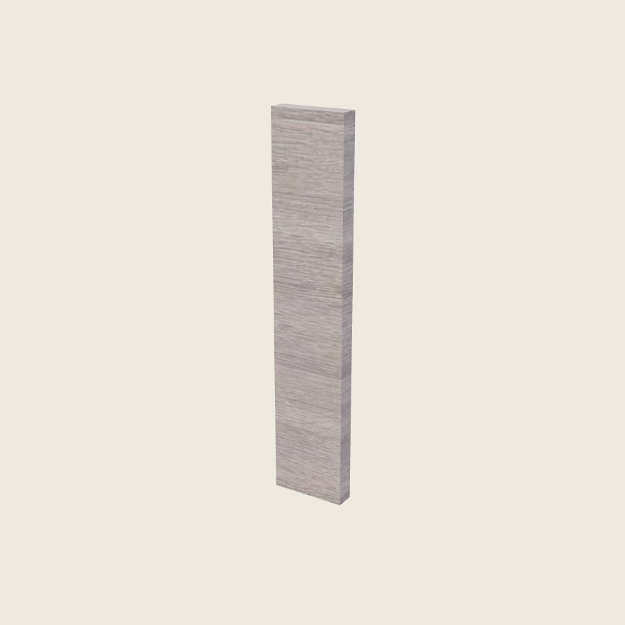 Torino Gray Wood Filler Overlay with Backer - OF630 — 2020 catalog rendering; finish and installed options are illustrative