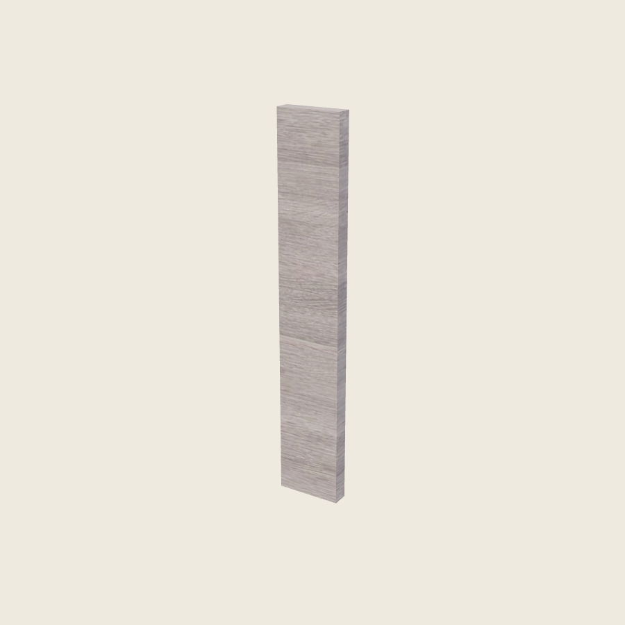 Torino Gray Wood Filler Overlay with Backer - OF635 — 2020 catalog rendering; finish and installed options are illustrative