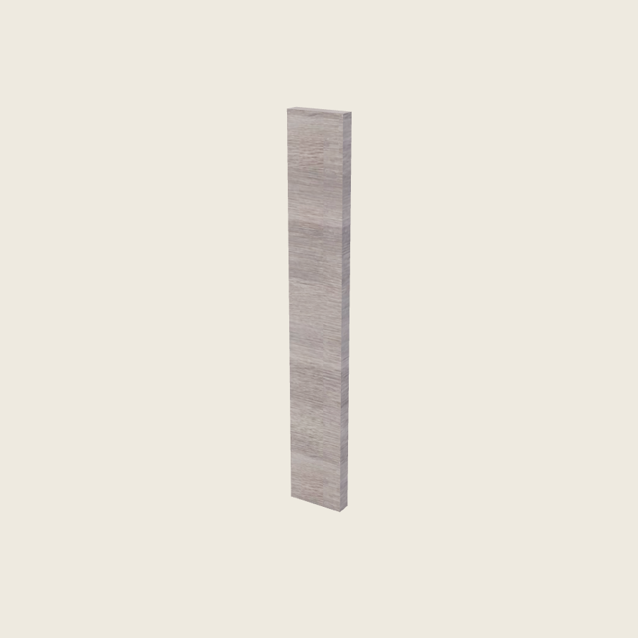Torino Gray Wood Filler Overlay with Backer - OF640 — 2020 catalog rendering; finish and installed options are illustrative