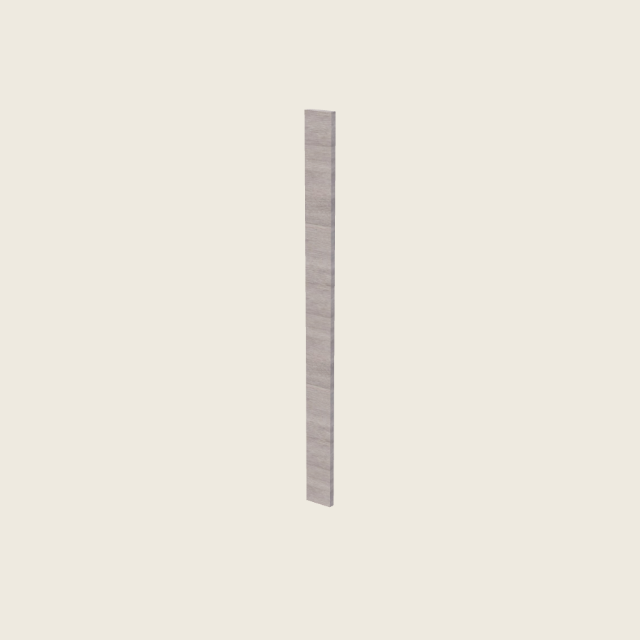 Torino Gray Wood Filler Overlay with Backer - OF689 — 2020 catalog rendering; finish and installed options are illustrative