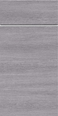 Torino Gray Wood — finish reference; sample door appearance. Reference shows door and drawer fronts; sample dimensions and contents are not represented.