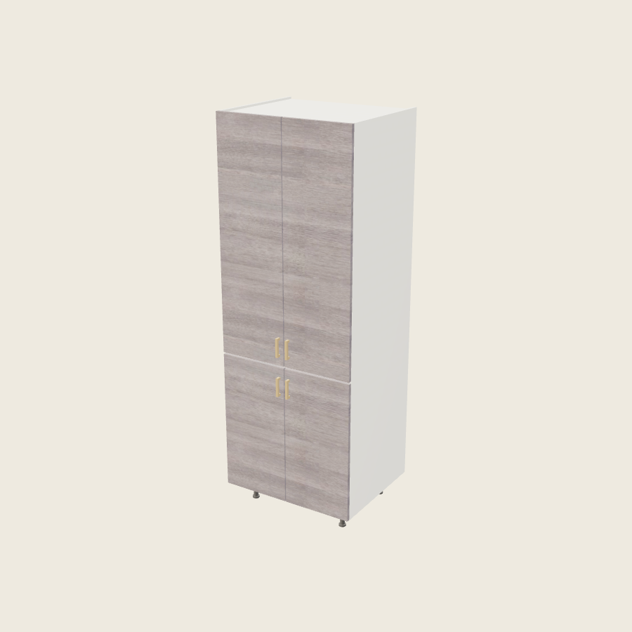 Torino Gray Wood Tall Utility Cabinet - T3084 — 2020 catalog rendering; finish and installed options are illustrative