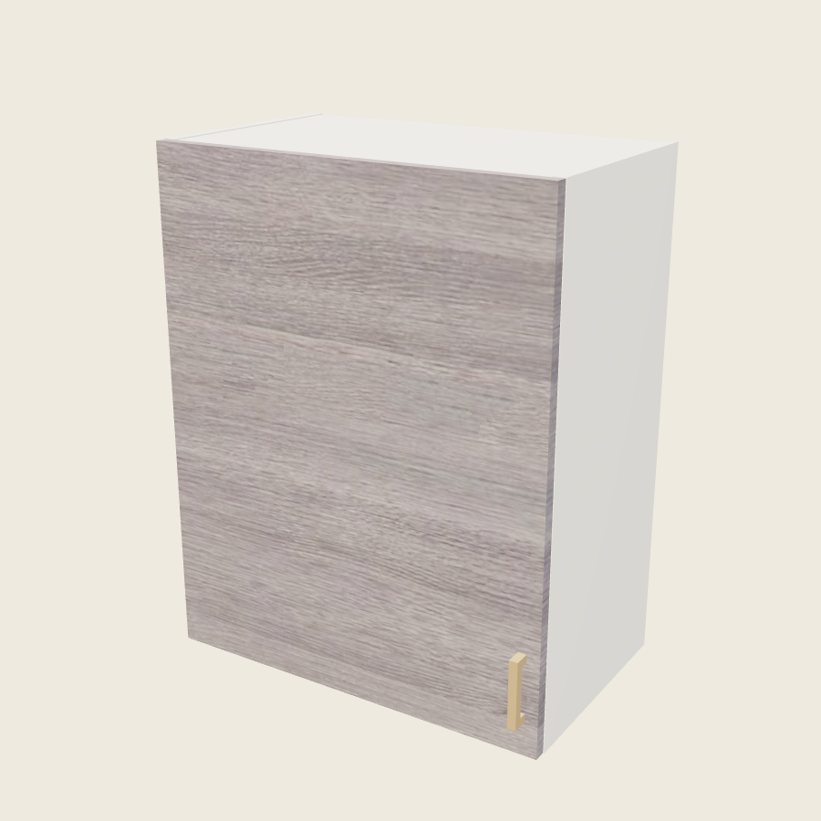 Torino Gray Wood Single Door Wall Cabinet - W2430S — 2020 catalog rendering; left-hand arrangement shown; finish and installed options are illustrative