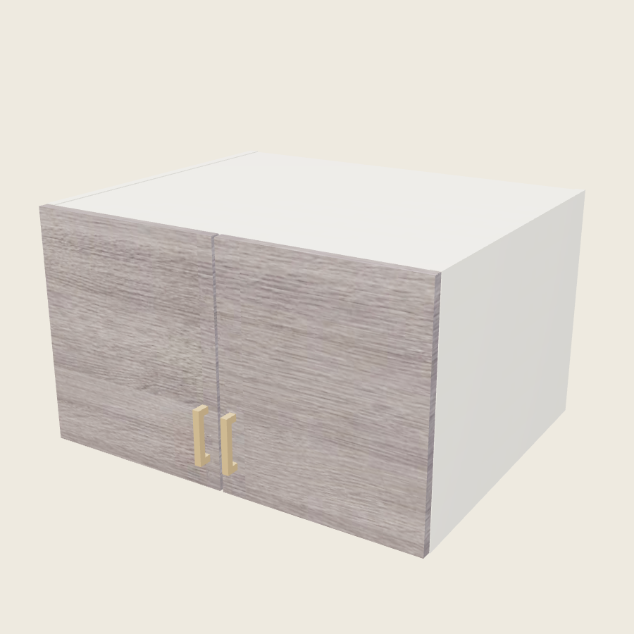 Torino Gray Wood Double Door Wall Cabinet - W301824 — 2020 catalog rendering; finish and installed options are illustrative