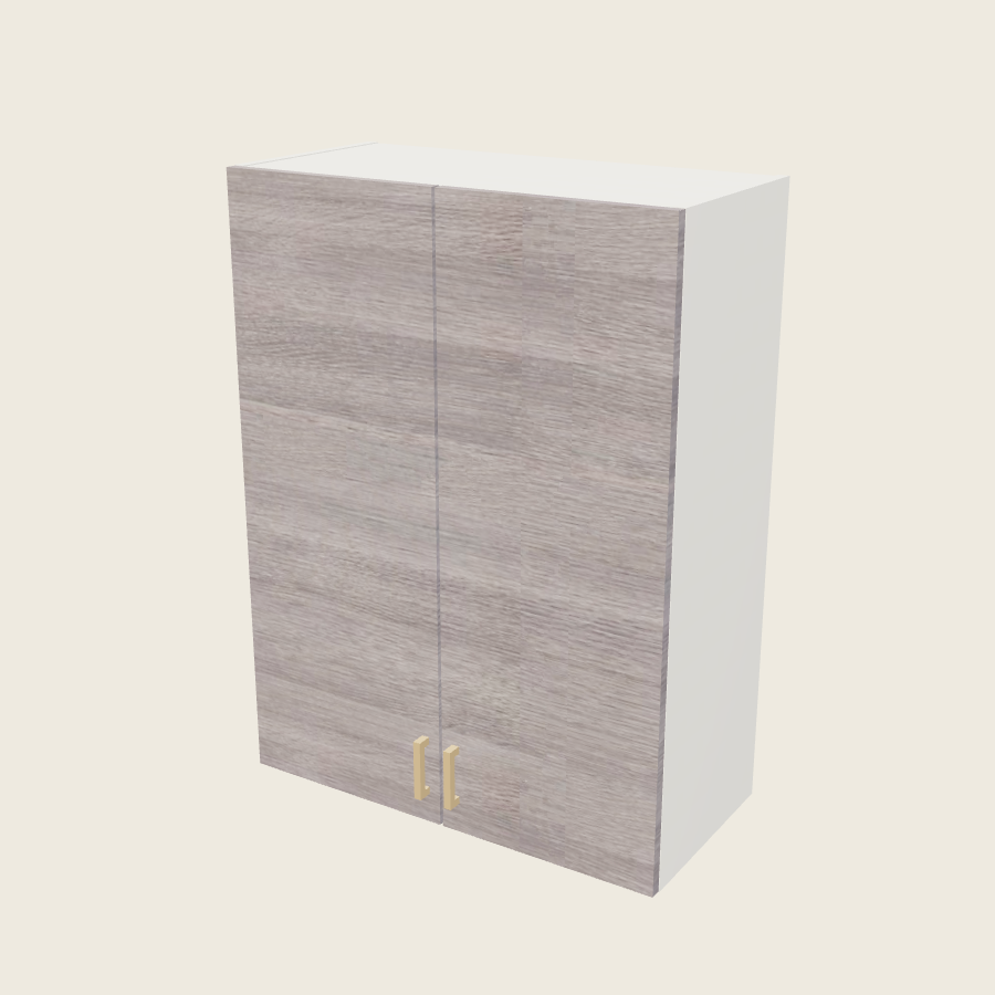 Torino Gray Wood Double Door Wall Cabinet - W3040 — 2020 catalog rendering; finish and installed options are illustrative