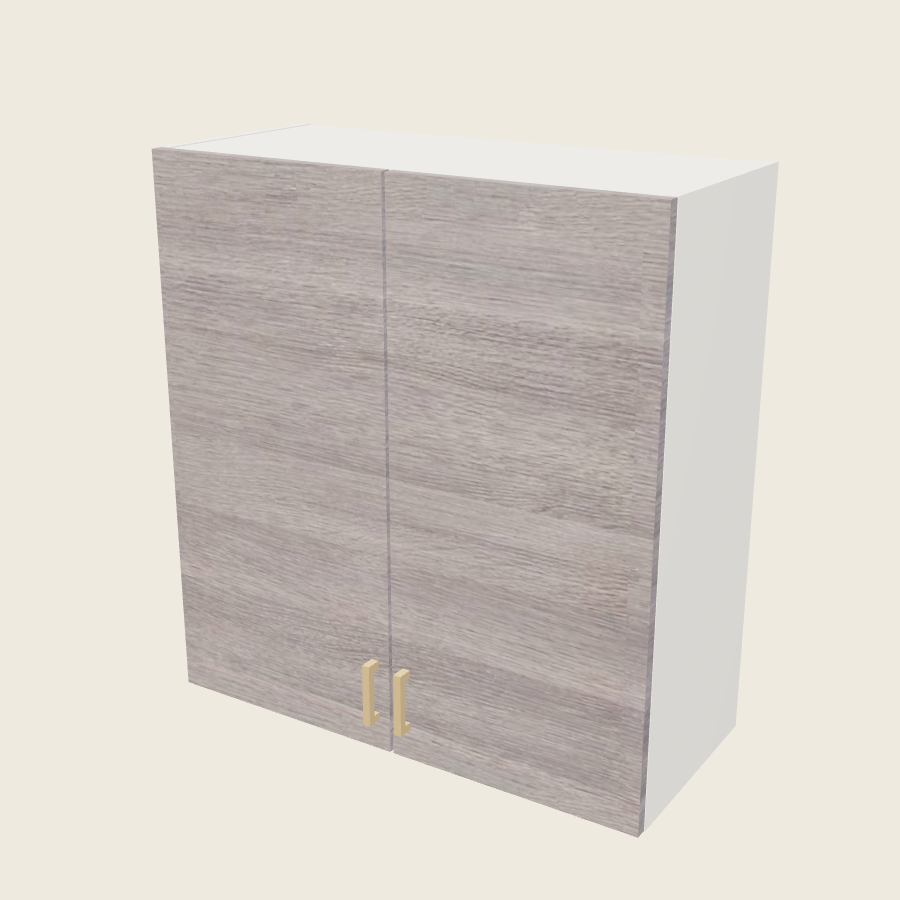 Torino Gray Wood Double Door Wall Cabinet - W3335 — 2020 catalog rendering; finish and installed options are illustrative