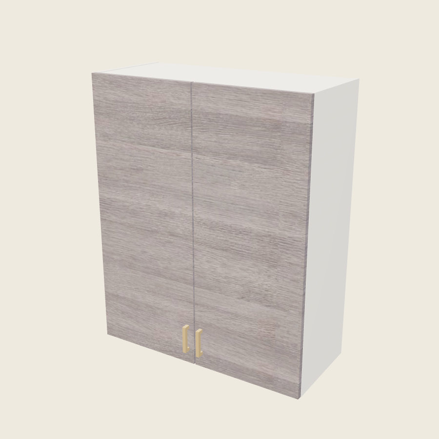 Torino Gray Wood Double Door Wall Cabinet - W3340 — 2020 catalog rendering; finish and installed options are illustrative