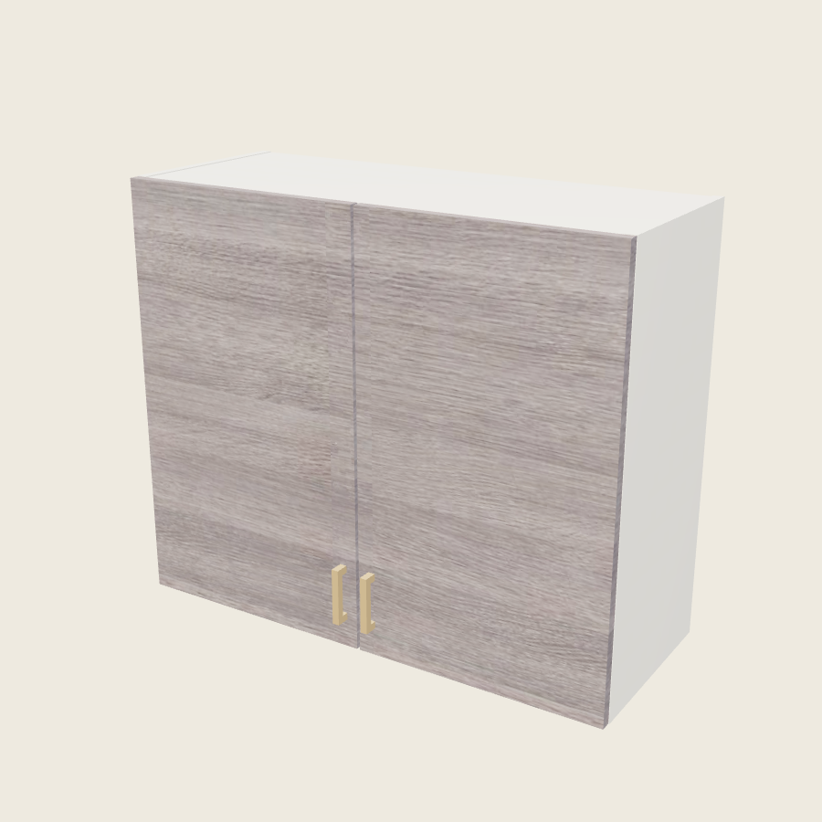 Torino Gray Wood Double Door Wall Cabinet - W3630 — 2020 catalog rendering; finish and installed options are illustrative