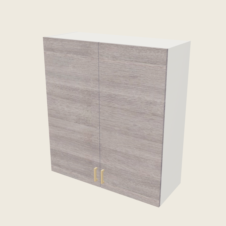 Torino Gray Wood Double Door Wall Cabinet - W3640 — 2020 catalog rendering; finish and installed options are illustrative