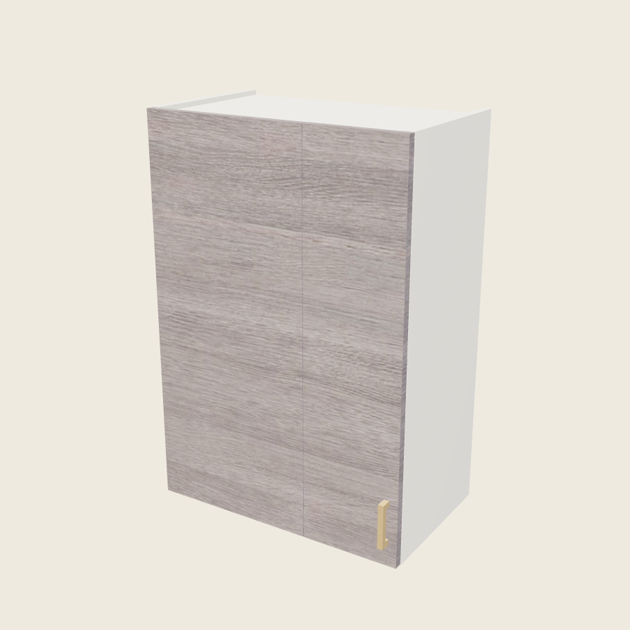Torino Gray Wood Wall Blind Corner Cabinet - WBC24/2735 — 2020 catalog rendering; left-hand arrangement shown; finish and installed options are illustrative