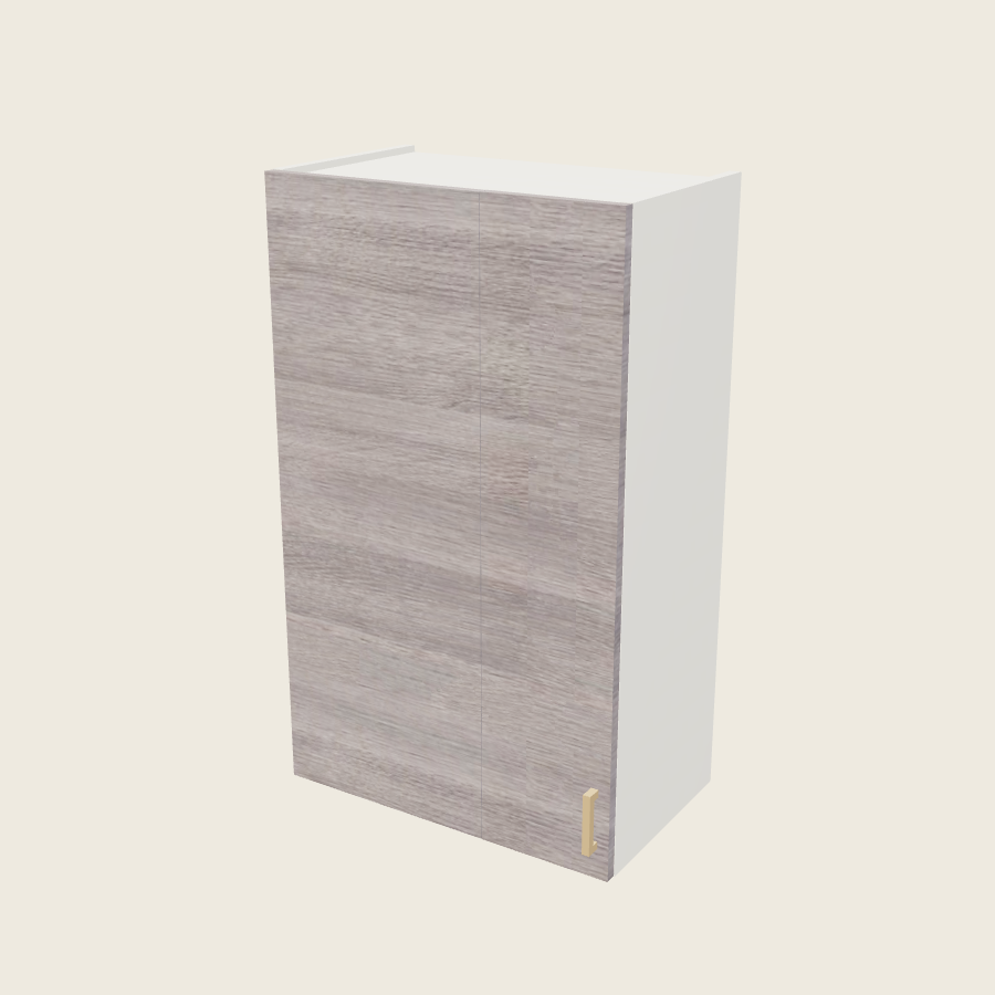 Torino Gray Wood Wall Blind Corner Cabinet - WBC24/2740 — 2020 catalog rendering; left-hand arrangement shown; finish and installed options are illustrative