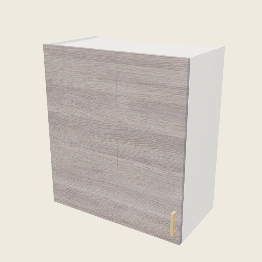 Torino Gray Wood Wall Blind Corner Cabinet - WBC27/3030 — 2020 catalog rendering; left-hand arrangement shown; finish and installed options are illustrative