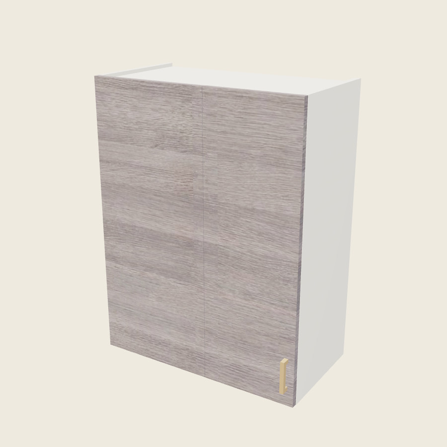 Torino Gray Wood Wall Blind Corner Cabinet - WBC27/3035 — 2020 catalog rendering; left-hand arrangement shown; finish and installed options are illustrative