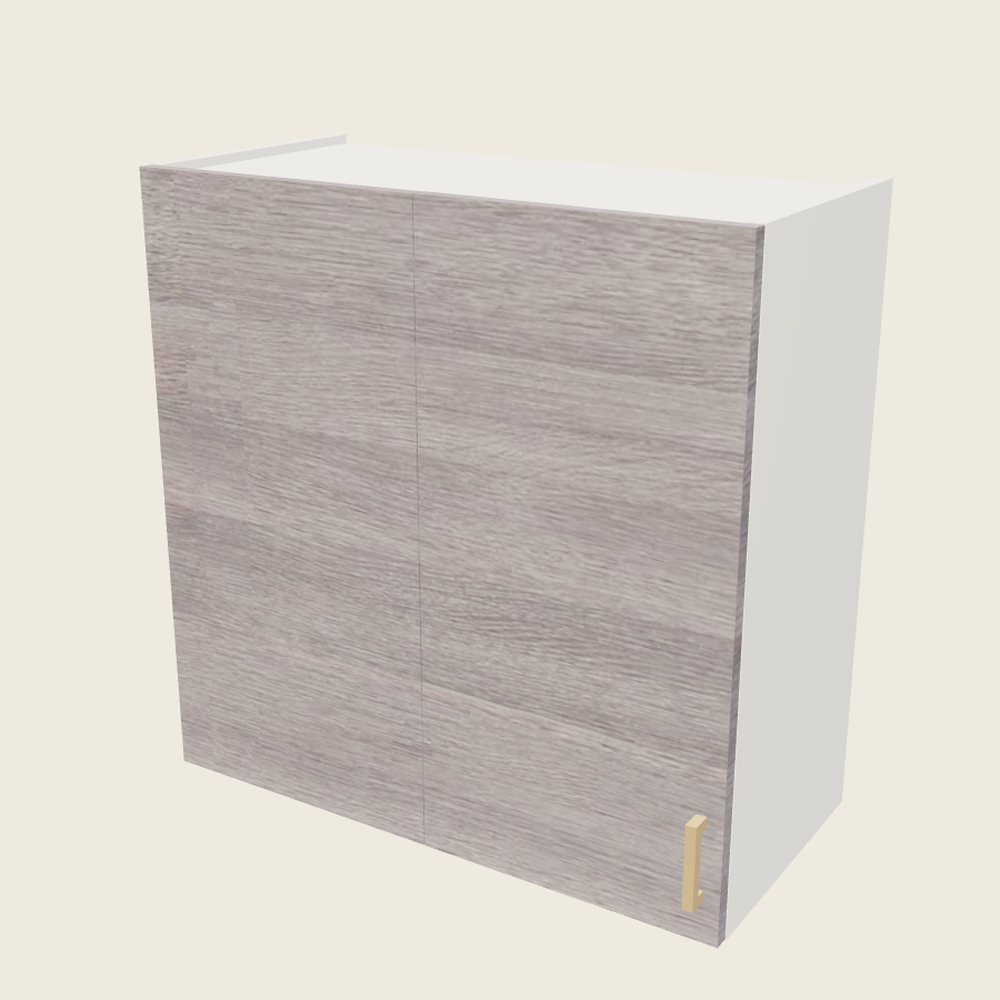 Torino Gray Wood Wall Blind Corner Cabinet - WBC30/3330 — 2020 catalog rendering; left-hand arrangement shown; finish and installed options are illustrative
