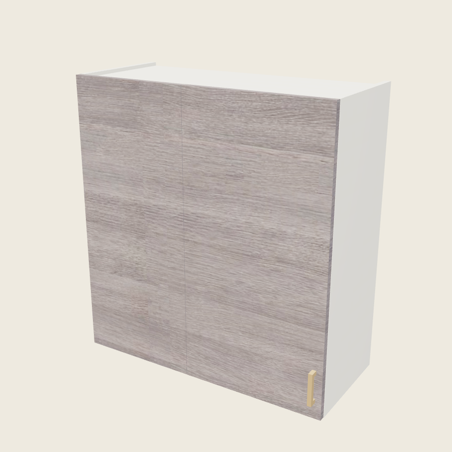 Torino Gray Wood Wall Blind Corner Cabinet - WBC33/3635 — 2020 catalog rendering; left-hand arrangement shown; finish and installed options are illustrative