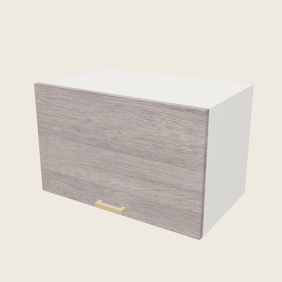 Torino Gray Wood Blum Aventos Flip Up Door Wall Cabinet - WFD2415-BLUM — 2020 catalog rendering; finish and installed options are illustrative