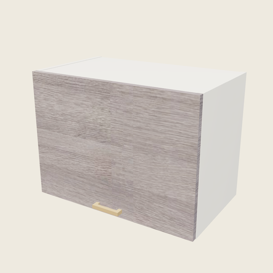 Torino Gray Wood Blum Aventos Flip Up Door Wall Cabinet - WFD2418-BLUM — 2020 catalog rendering; finish and installed options are illustrative
