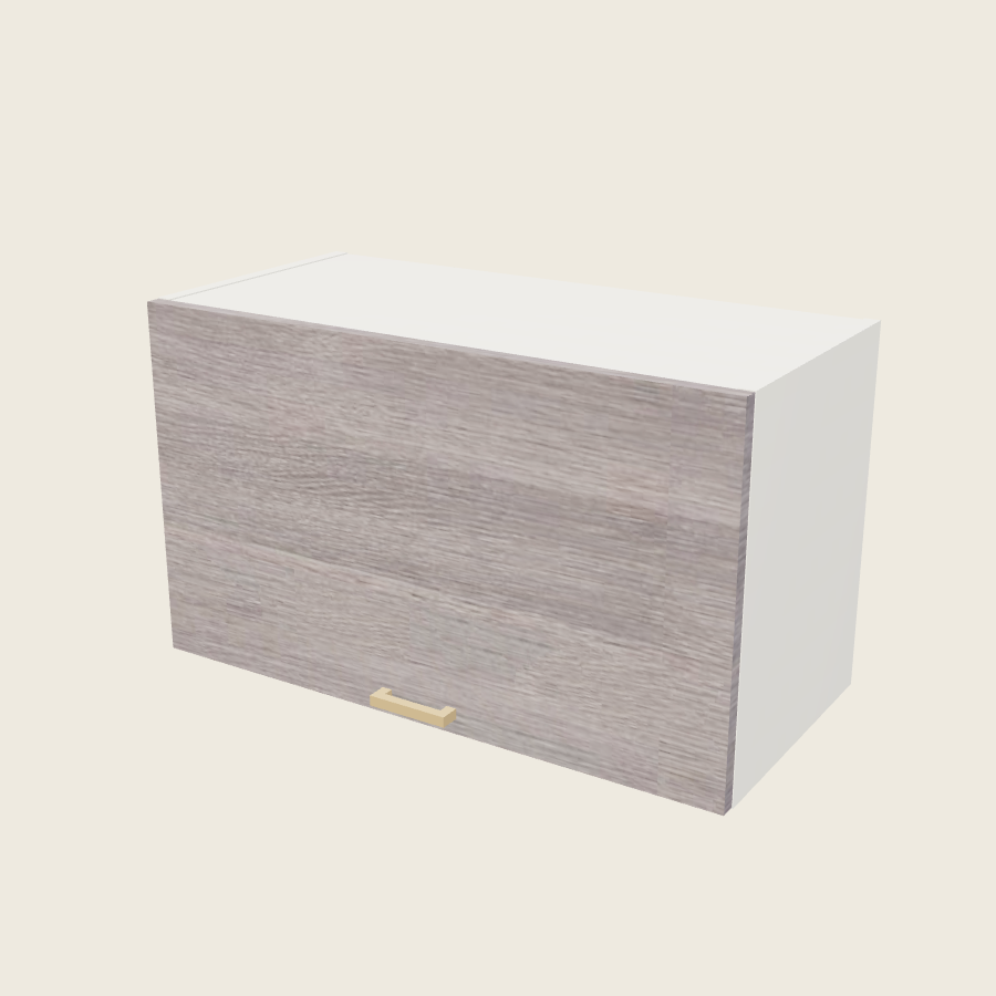 Torino Gray Wood Blum Aventos Flip Up Door Wall Cabinet - WFD3018-BLUM — 2020 catalog rendering; finish and installed options are illustrative