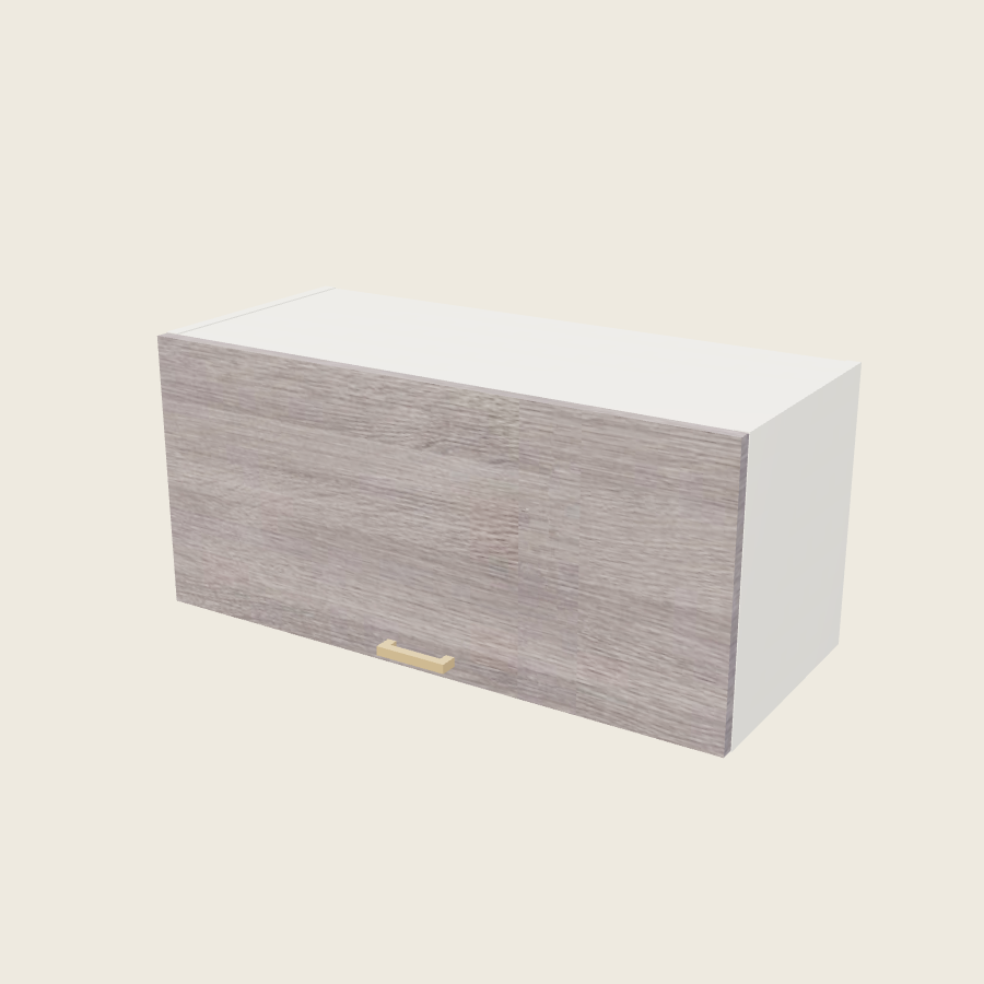 Torino Gray Wood Blum Aventos Flip Up Door Wall Cabinet - WFD3315-BLUM — 2020 catalog rendering; finish and installed options are illustrative