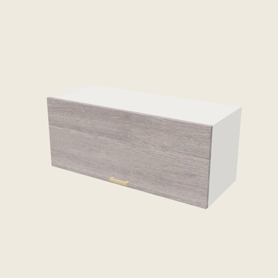 Torino Gray Wood Blum Aventos Flip Up Door Wall Cabinet - WFD3615-BLUM — 2020 catalog rendering; finish and installed options are illustrative