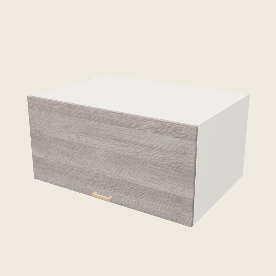 Torino Gray Wood Blum Aventos Flip Up Door Wall Cabinet - WFD361824-BLUM — 2020 catalog rendering; finish and installed options are illustrative