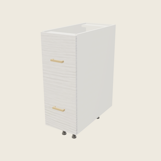 Torino White Pine Two Drawer Base - 2DB12 — 2020 catalog rendering; finish and installed options are illustrative