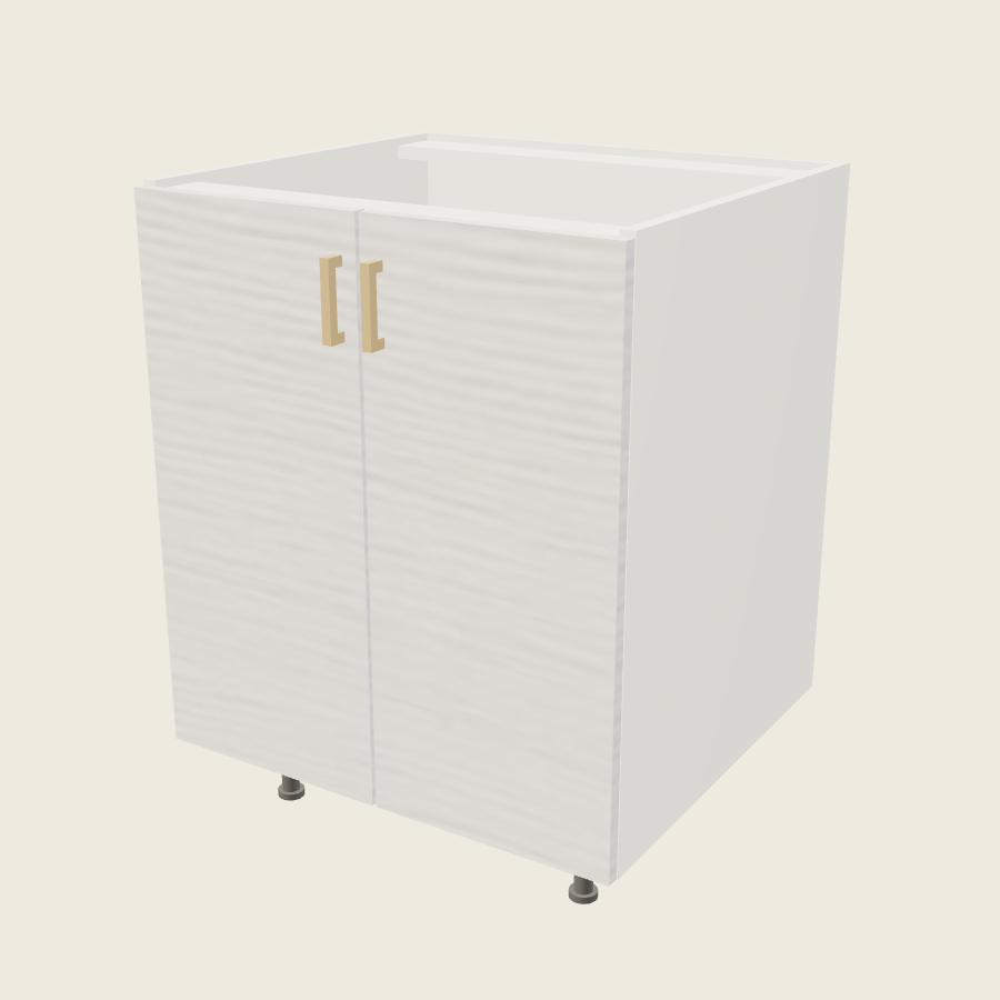 Torino White Pine Full Height Two Door Base - B27FH — 2020 catalog rendering; finish and installed options are illustrative