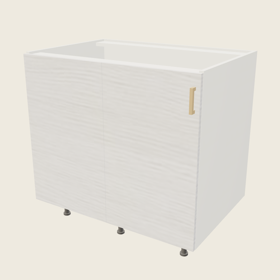 Torino White Pine Single Door Blind Base Corner Cabinet - BBC43/46FH — 2020 catalog rendering; left-hand arrangement shown; finish and installed options are illustrative